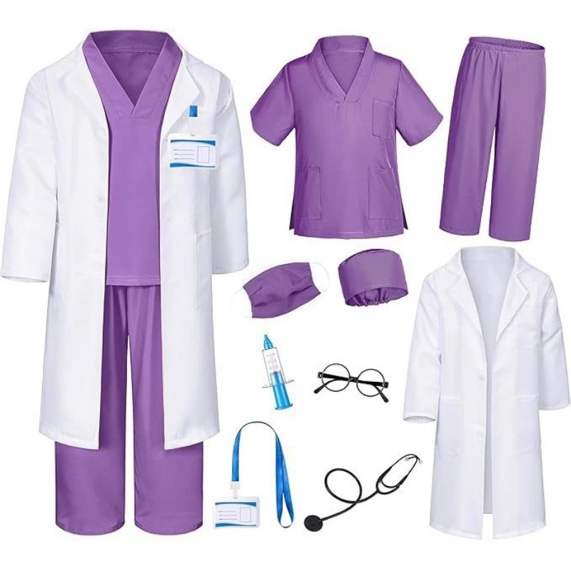 Kids Toys Bag - Kids Doctor Pretend Play Set White