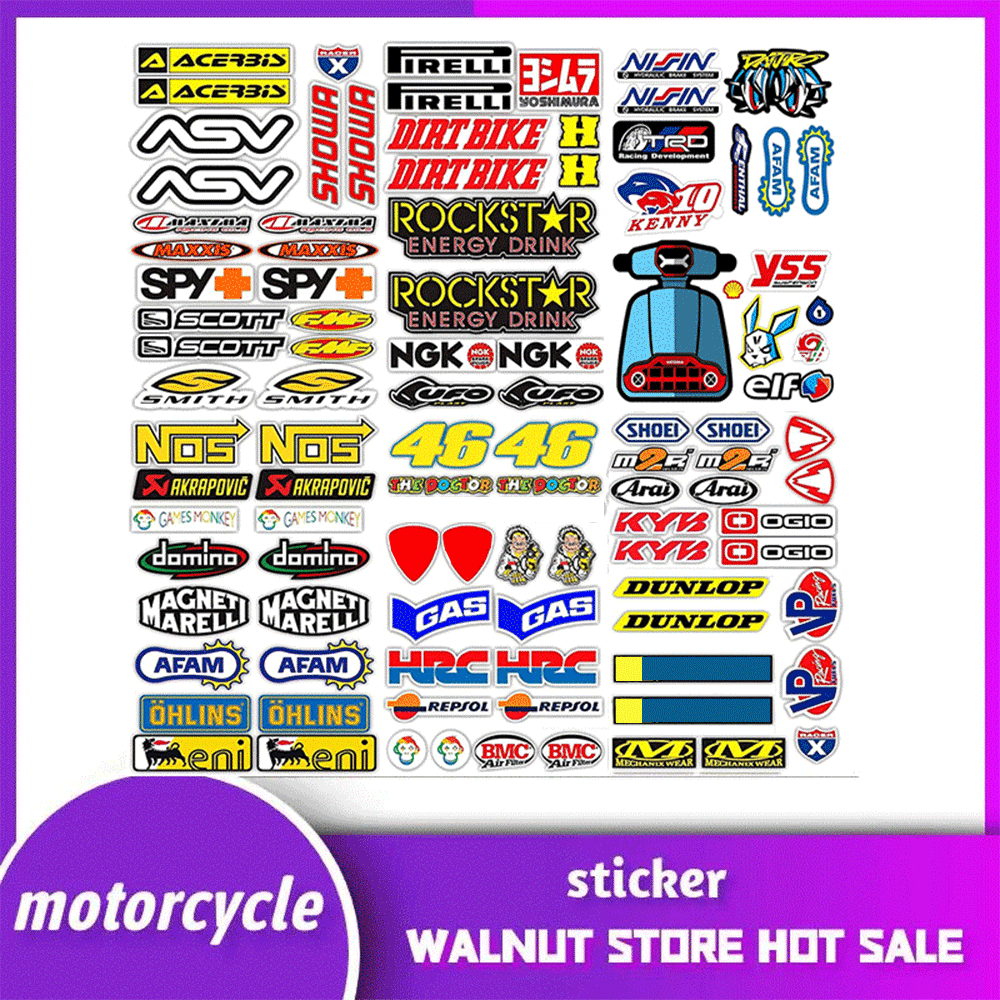 Kids Toys Logo - Motorcycle Stickers MotorBike Logo Helmet Tank