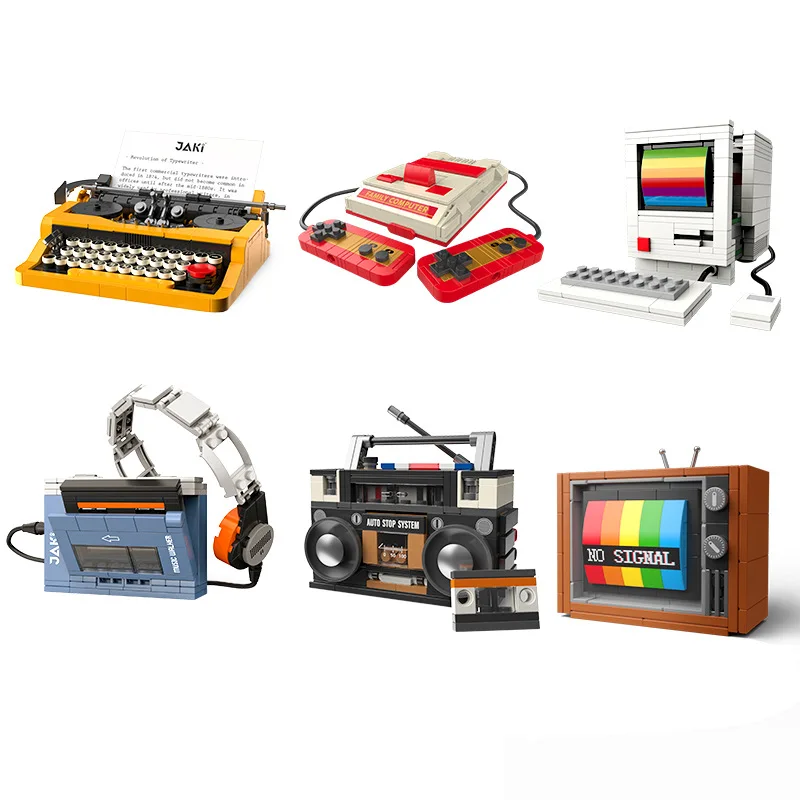 Kids Toys Lego - Retro DIY Building Blocks TV Radio