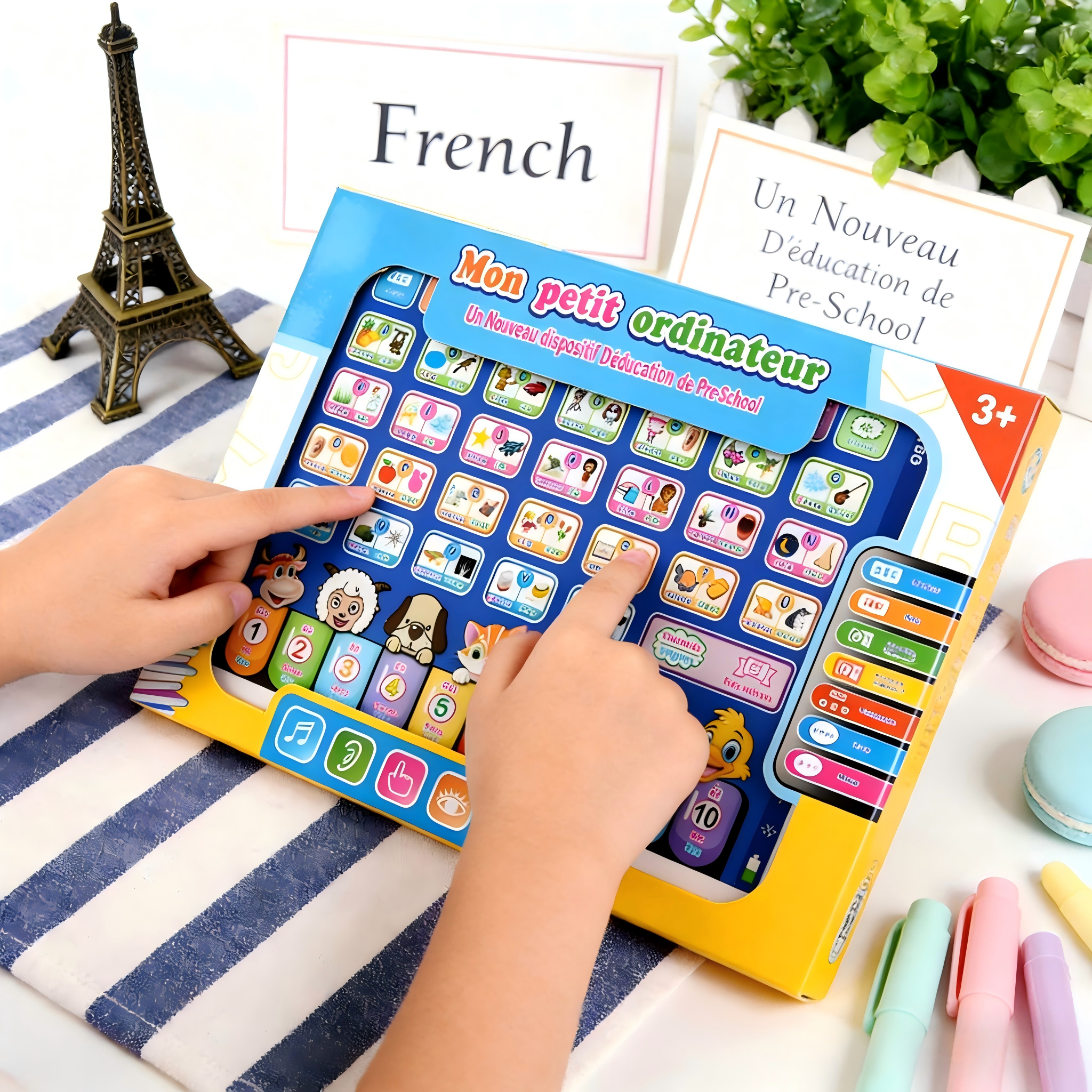 Learning Tablet Kids - French-Arabic Bilingual Kids Learning Tablet Toy