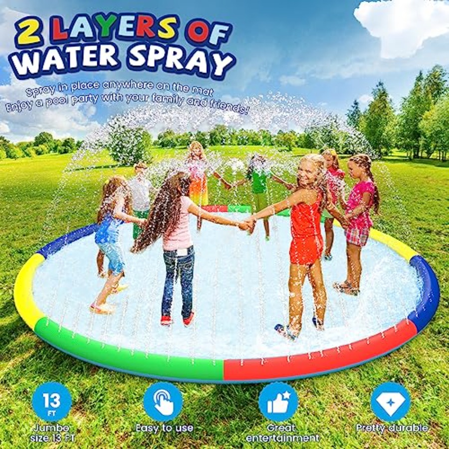 3 FT Large Splash Pad for Ages – обзор и цена Kids Yard Toys