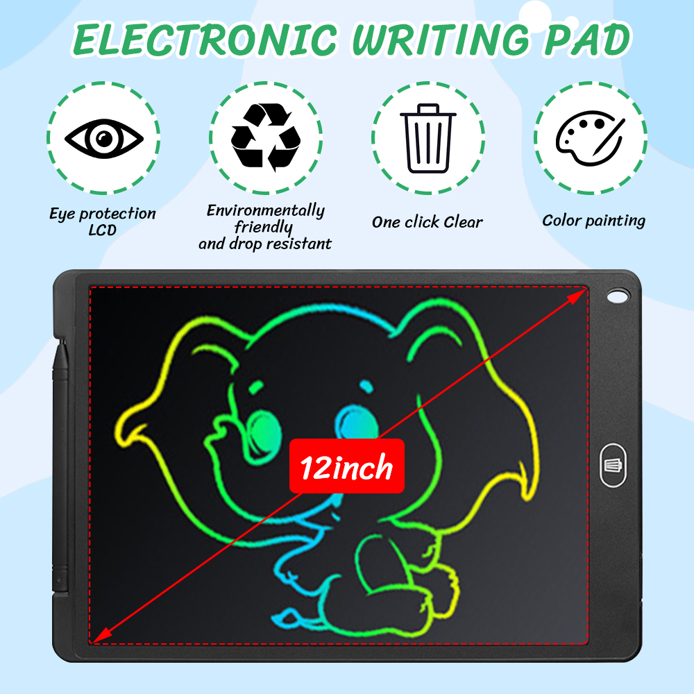12 inch LCD Drawing Writing Ta – обзор и цена Learning Tablet Kids
