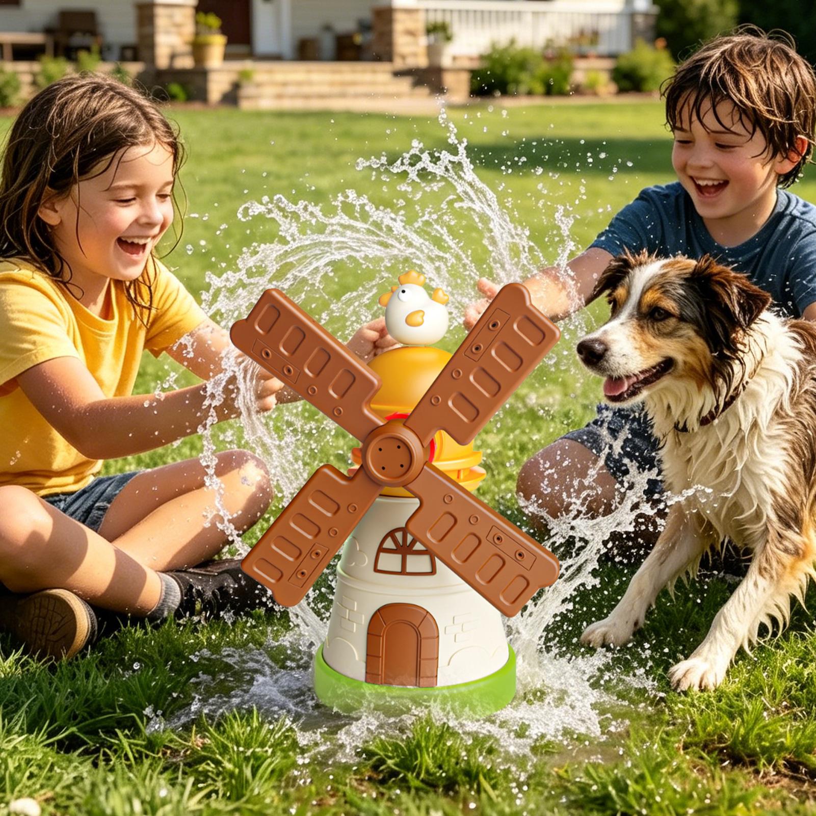 Kids Windmill Sprinkler Rotati – обзор и цена Kids Yard Toys