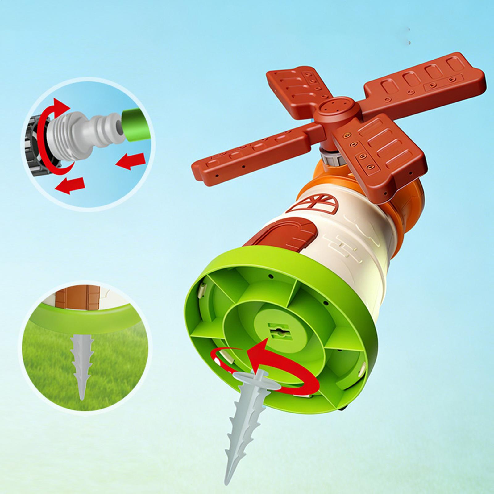 Kids Windmill Sprinkler Rotati – обзор и цена Kids Yard Toys