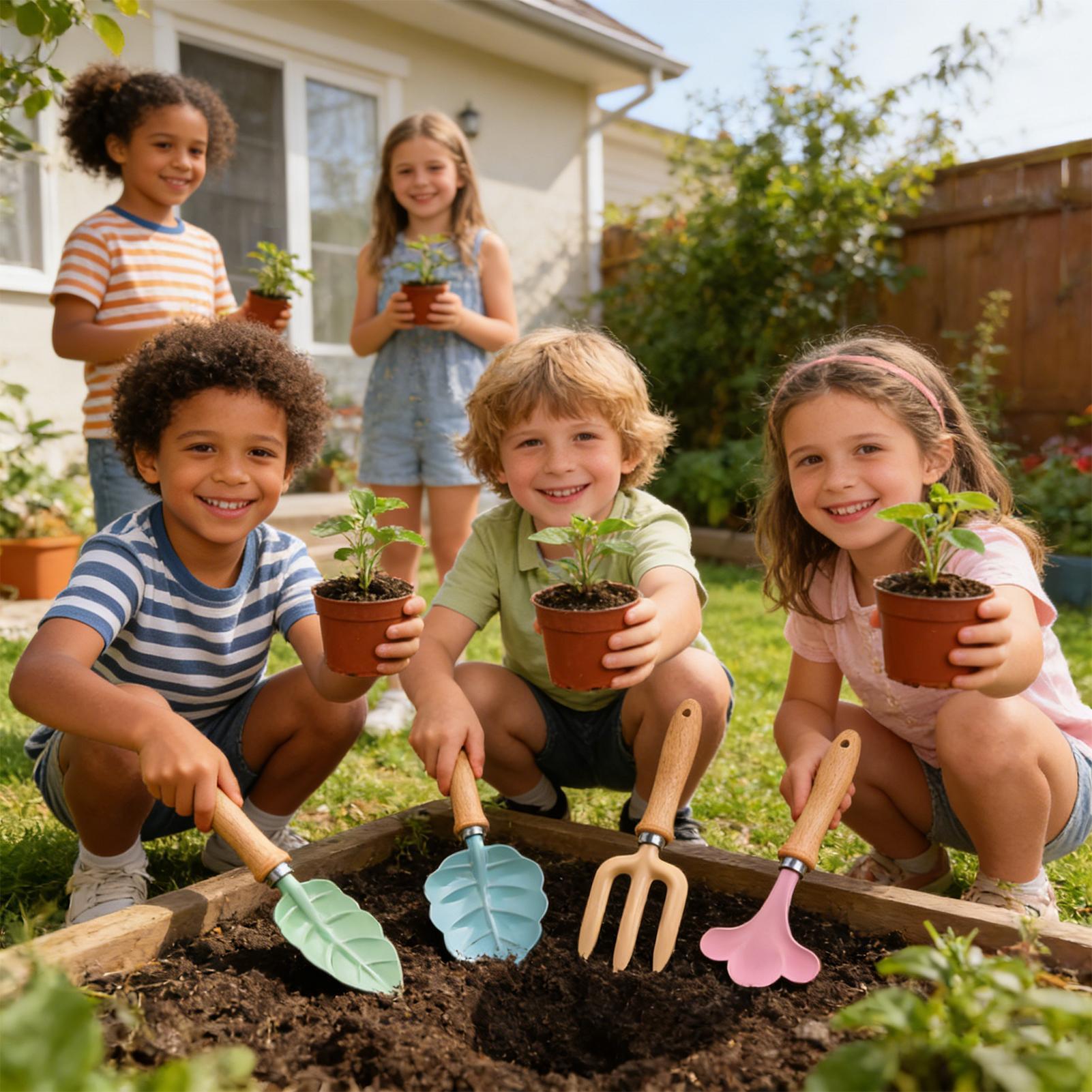 Kids Gardening Set 4 Piece Lea – обзор и цена Kids Yard Toys