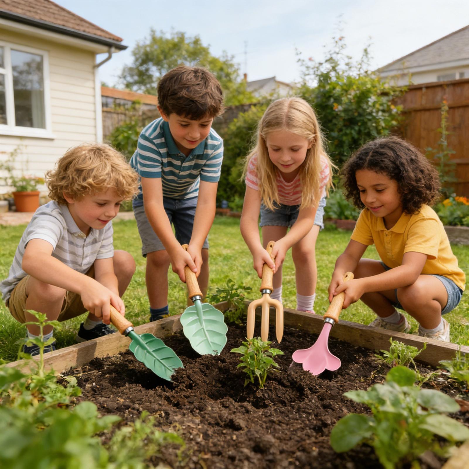 Kids Gardening Set 4 Piece Lea – обзор и цена Kids Yard Toys