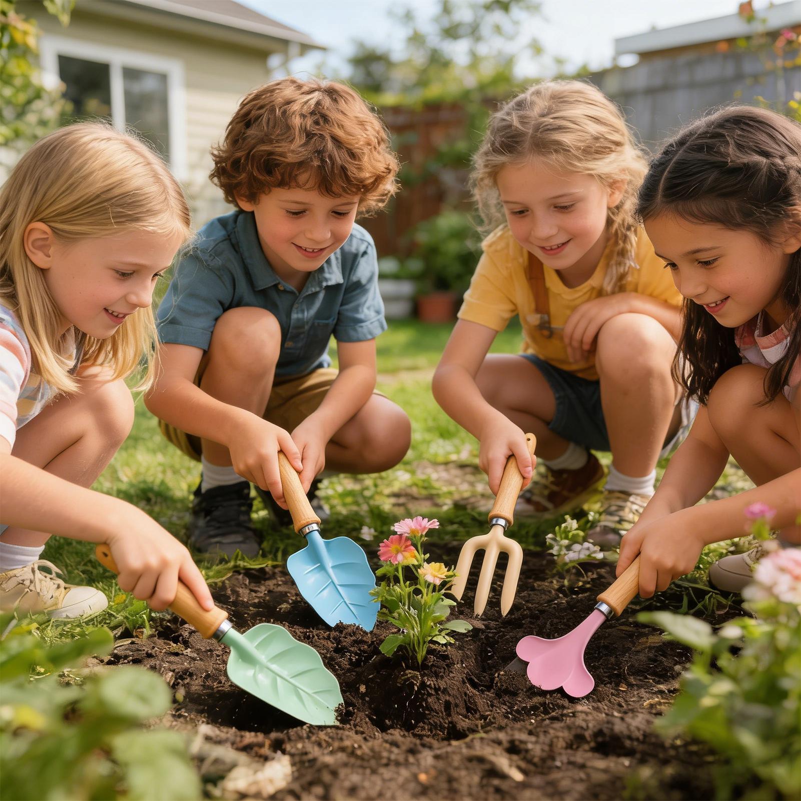 Kids Gardening Set 4 Piece Lea – обзор и цена Kids Yard Toys