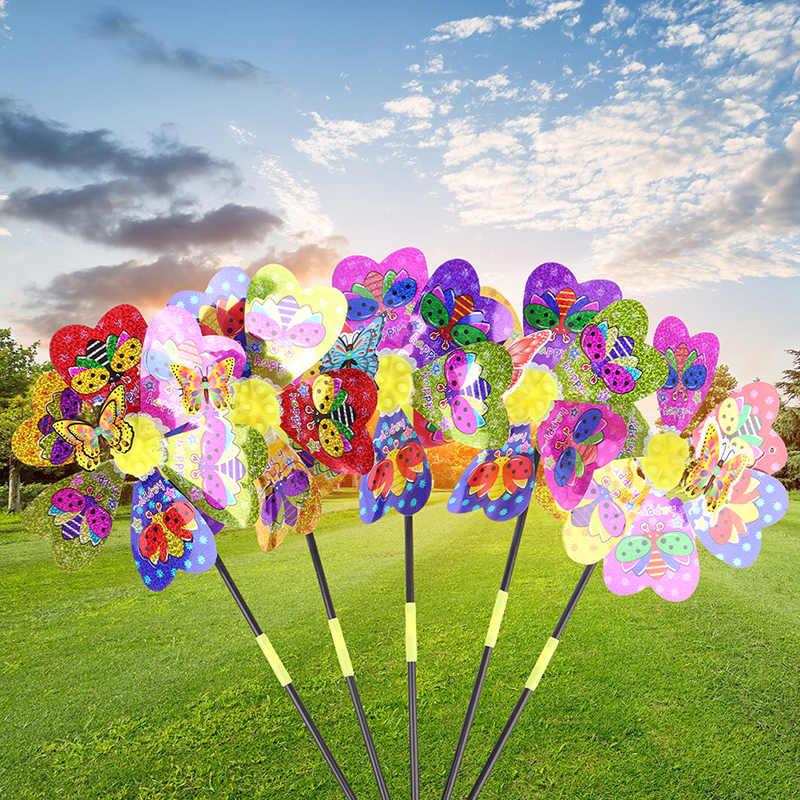 1Pc Colorful Sequin Windmill C – обзор и цена Kids Yard Toys