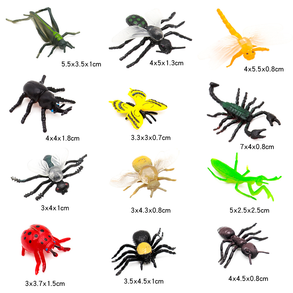 12pcs Simulation Funny Insect  – обзор и цена Kids Quirky Toys