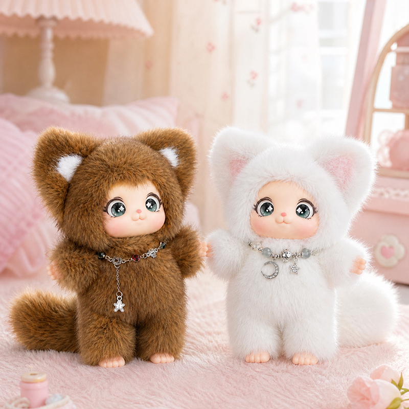 18cm New Cute Family Fox Plush – обзор и цена Kids Toys Bag