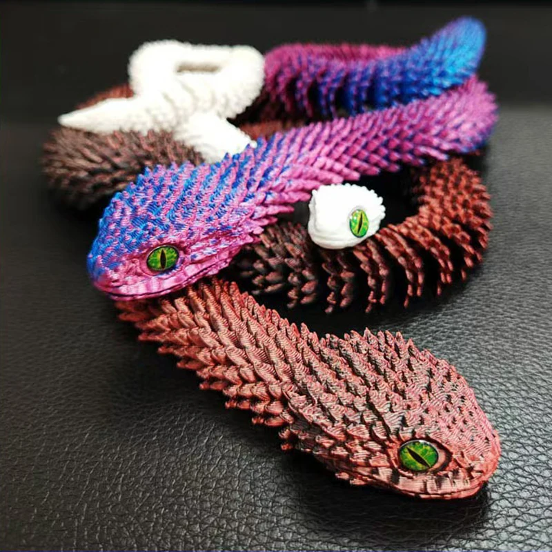 3D Printed Snake Movable Joint – обзор и цена Kids Toys Xmas