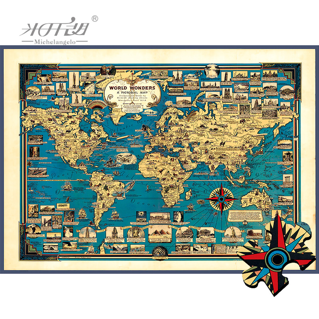 Michelangelo Wooden Jigsaw Puz – обзор и цена Kids Toys Under 1000