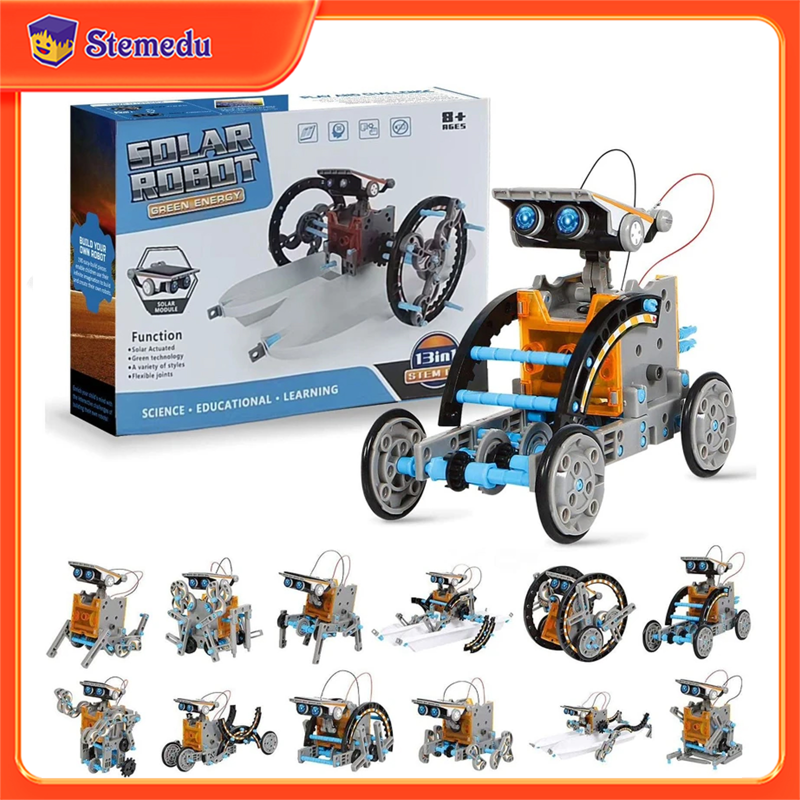 13 in 1 Solar Powered Robot Sc – обзор и цена Kids Toys Lego