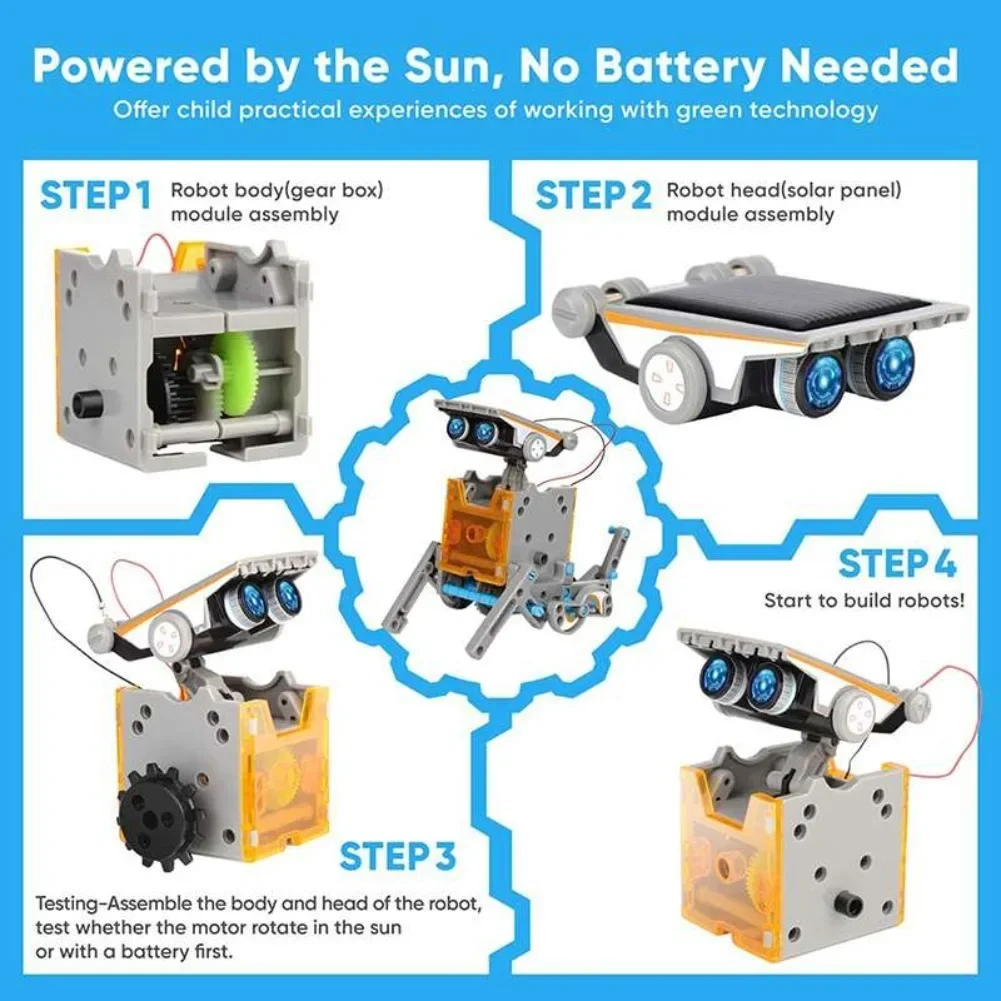 13 in 1 Solar Powered Robot Sc – обзор и цена Kids Toys Lego