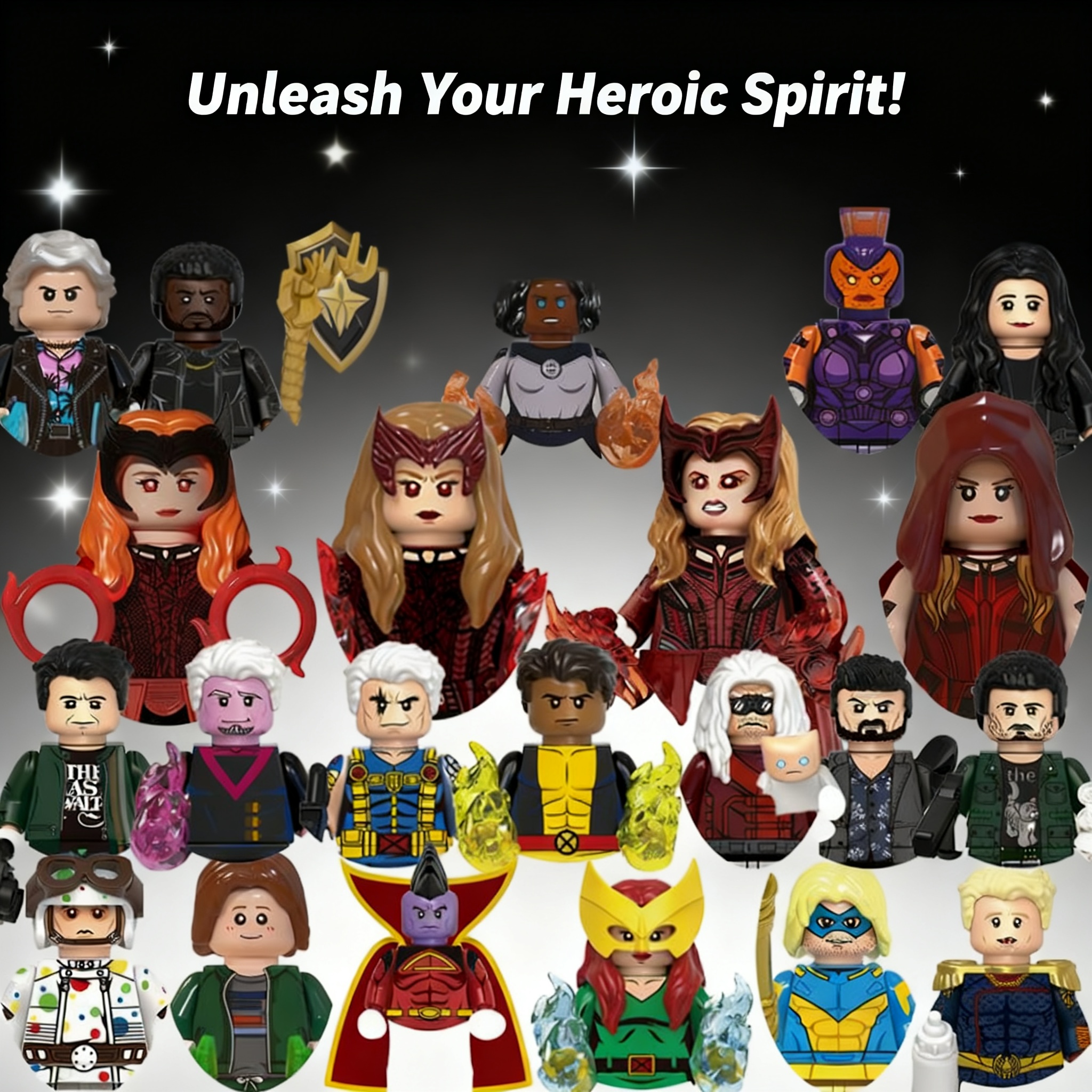 New Wanda Mini Action Figures  – обзор и цена Kids Toys Lego